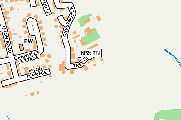 NP26 3TJ map - OS OpenMap – Local (Ordnance Survey) NP26 3TJ map - OS OpenMap – Local (Ordnance Survey)