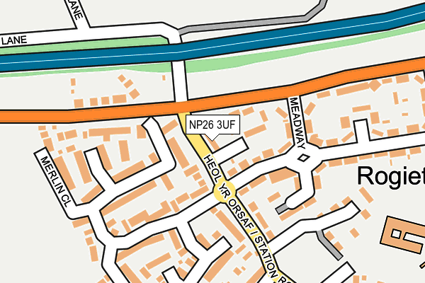 NP26 3UF map - OS OpenMap – Local (Ordnance Survey) NP26 3UF map - OS OpenMap – Local (Ordnance Survey)