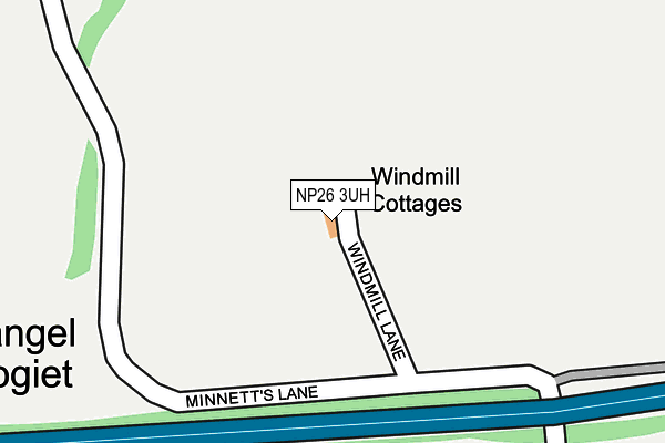 NP26 3UH map - OS OpenMap – Local (Ordnance Survey) NP26 3UH map - OS OpenMap – Local (Ordnance Survey)