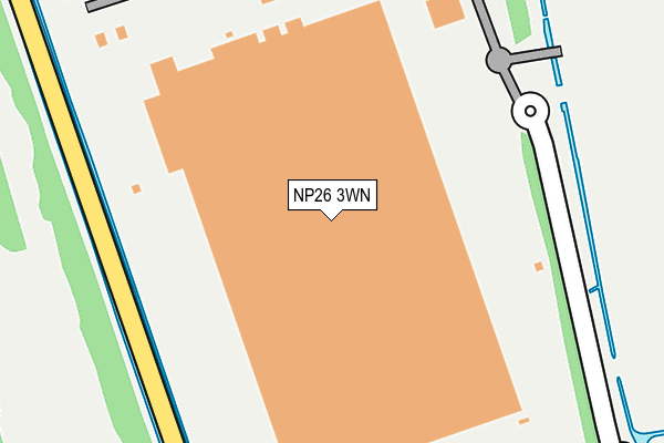 NP26 3WN map - OS OpenMap – Local (Ordnance Survey) NP26 3WN map - OS OpenMap – Local (Ordnance Survey)