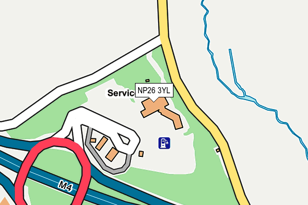 NP26 3YL map - OS OpenMap – Local (Ordnance Survey) NP26 3YL map - OS OpenMap – Local (Ordnance Survey)