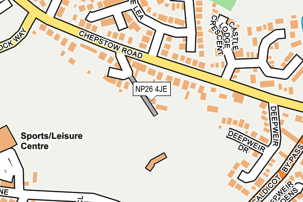 NP26 4JE map - OS OpenMap – Local (Ordnance Survey) NP26 4JE map - OS OpenMap – Local (Ordnance Survey)