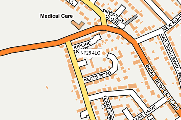 NP26 4LQ map - OS OpenMap – Local (Ordnance Survey) NP26 4LQ map - OS OpenMap – Local (Ordnance Survey)