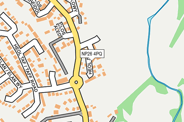 NP26 4PQ map - OS OpenMap – Local (Ordnance Survey) NP26 4PQ map - OS OpenMap – Local (Ordnance Survey)