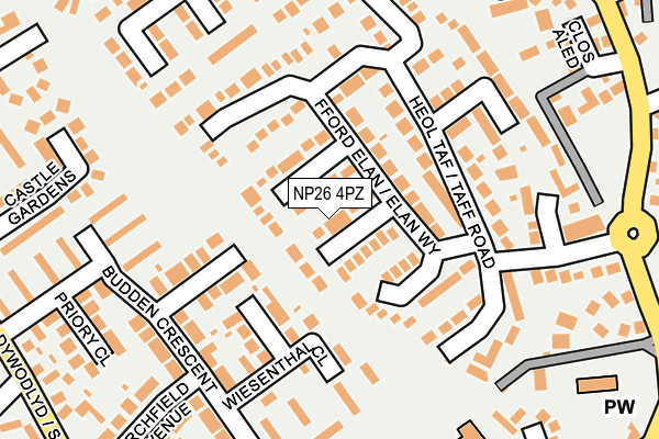 NP26 4PZ map - OS OpenMap – Local (Ordnance Survey) NP26 4PZ map - OS OpenMap – Local (Ordnance Survey)