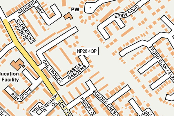 NP26 4QP map - OS OpenMap – Local (Ordnance Survey) NP26 4QP map - OS OpenMap – Local (Ordnance Survey)