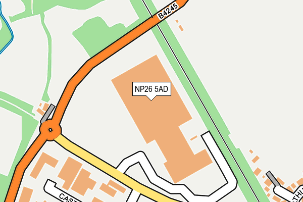 NP26 5AD map - OS OpenMap – Local (Ordnance Survey) NP26 5AD map - OS OpenMap – Local (Ordnance Survey)