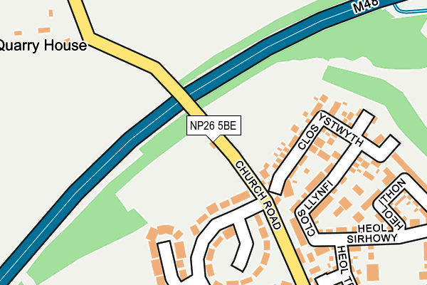 NP26 5BE map - OS OpenMap – Local (Ordnance Survey) NP26 5BE map - OS OpenMap – Local (Ordnance Survey)