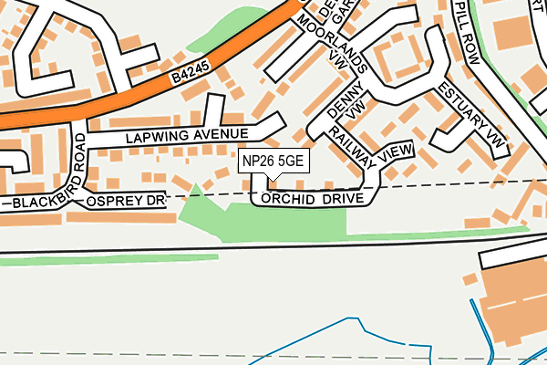 NP26 5GE map - OS OpenMap – Local (Ordnance Survey) NP26 5GE map - OS OpenMap – Local (Ordnance Survey)