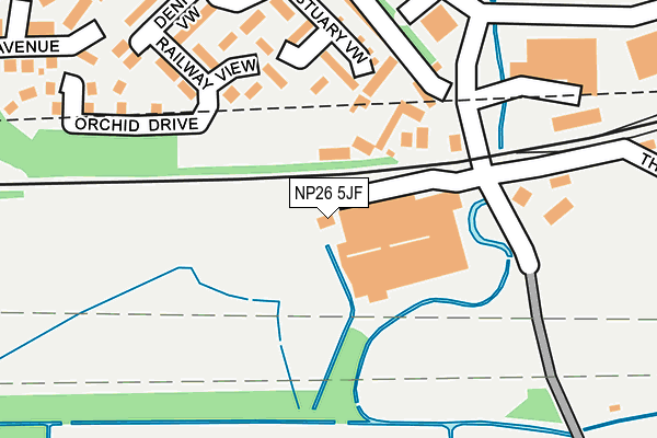 NP26 5JF map - OS OpenMap – Local (Ordnance Survey) NP26 5JF map - OS OpenMap – Local (Ordnance Survey)