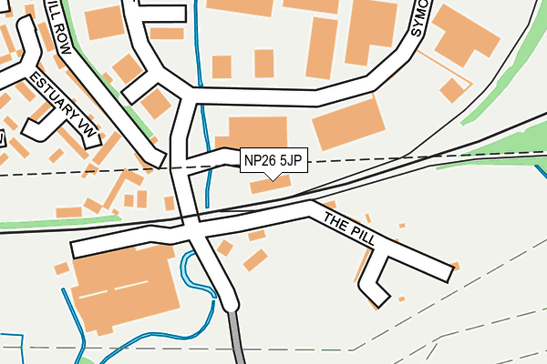 NP26 5JP map - OS OpenMap – Local (Ordnance Survey) NP26 5JP map - OS OpenMap – Local (Ordnance Survey)