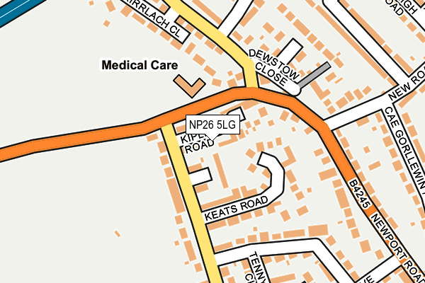 NP26 5LG map - OS OpenMap – Local (Ordnance Survey) NP26 5LG map - OS OpenMap – Local (Ordnance Survey)