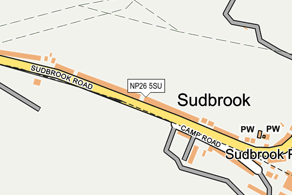 NP26 5SU map - OS OpenMap – Local (Ordnance Survey) NP26 5SU map - OS OpenMap – Local (Ordnance Survey)