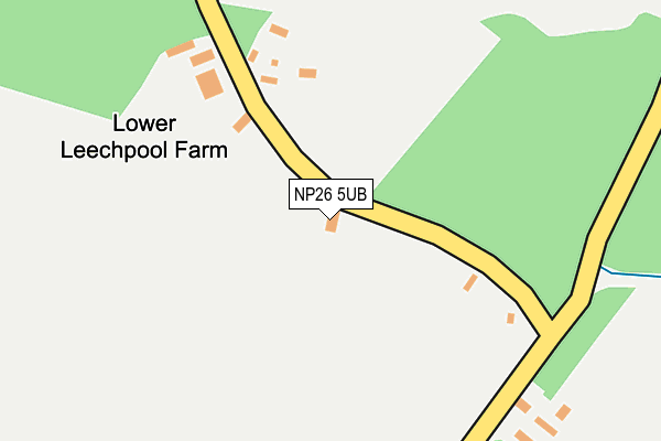 NP26 5UB map - OS OpenMap – Local (Ordnance Survey)