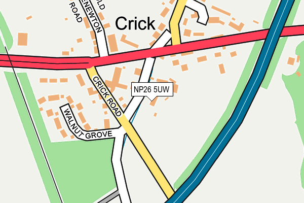NP26 5UW map - OS OpenMap – Local (Ordnance Survey) NP26 5UW map - OS OpenMap – Local (Ordnance Survey)