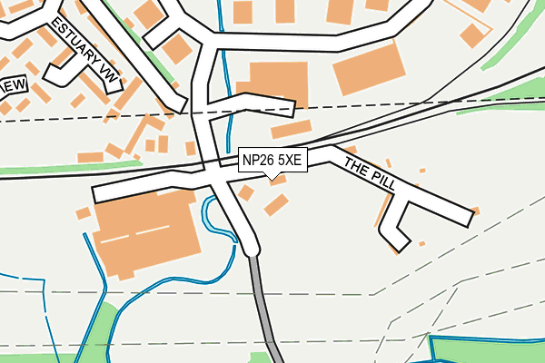 NP26 5XE map - OS OpenMap – Local (Ordnance Survey) NP26 5XE map - OS OpenMap – Local (Ordnance Survey)