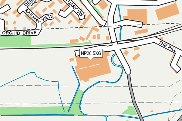 NP26 5XG map - OS OpenMap – Local (Ordnance Survey) NP26 5XG map - OS OpenMap – Local (Ordnance Survey)