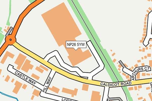 NP26 5YW map - OS OpenMap – Local (Ordnance Survey) NP26 5YW map - OS OpenMap – Local (Ordnance Survey)