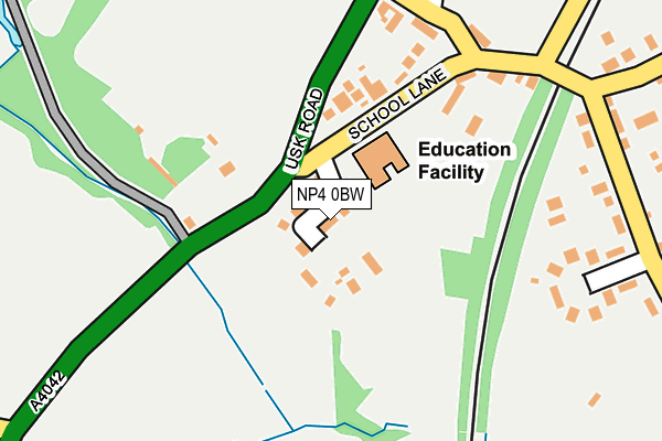 NP4 0BW map - OS OpenMap – Local (Ordnance Survey) NP4 0BW map - OS OpenMap – Local (Ordnance Survey)