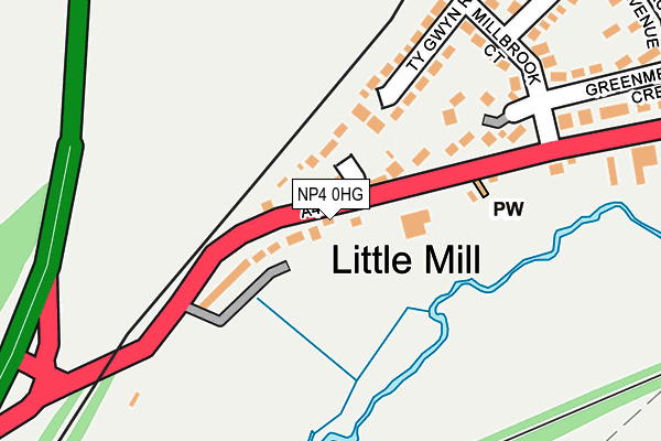NP4 0HG map - OS OpenMap – Local (Ordnance Survey) NP4 0HG map - OS OpenMap – Local (Ordnance Survey)