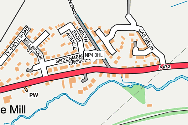 NP4 0HL map - OS OpenMap – Local (Ordnance Survey) NP4 0HL map - OS OpenMap – Local (Ordnance Survey)