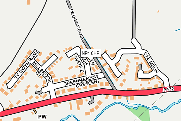 NP4 0HP map - OS OpenMap – Local (Ordnance Survey) NP4 0HP map - OS OpenMap – Local (Ordnance Survey)