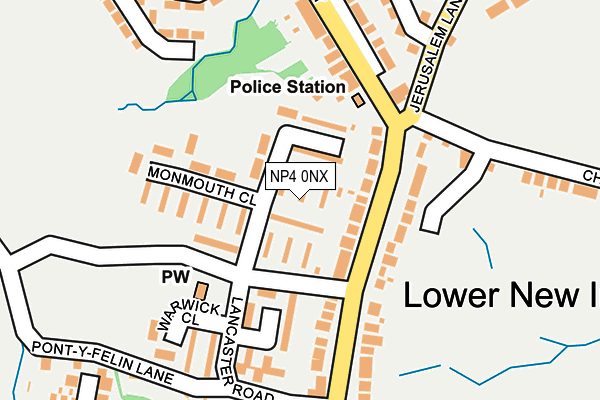 NP4 0NX map - OS OpenMap – Local (Ordnance Survey) NP4 0NX map - OS OpenMap – Local (Ordnance Survey)