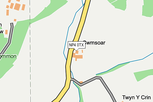 NP4 0TX map - OS OpenMap – Local (Ordnance Survey) NP4 0TX map - OS OpenMap – Local (Ordnance Survey)