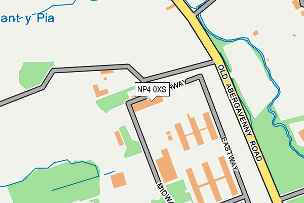 NP4 0XS map - OS OpenMap – Local (Ordnance Survey) NP4 0XS map - OS OpenMap – Local (Ordnance Survey)