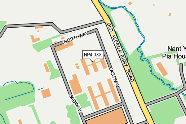 NP4 0XX map - OS OpenMap – Local (Ordnance Survey) NP4 0XX map - OS OpenMap – Local (Ordnance Survey)