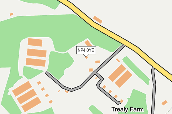 NP4 0YE map - OS OpenMap – Local (Ordnance Survey) NP4 0YE map - OS OpenMap – Local (Ordnance Survey)