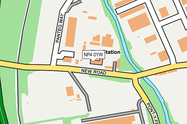 NP4 0YW map - OS OpenMap – Local (Ordnance Survey) NP4 0YW map - OS OpenMap – Local (Ordnance Survey)