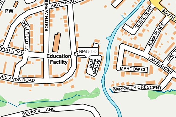NP4 5DD map - OS OpenMap – Local (Ordnance Survey) NP4 5DD map - OS OpenMap – Local (Ordnance Survey)