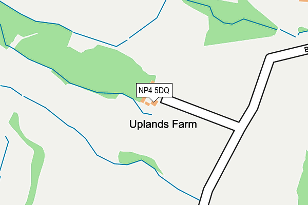 NP4 5DQ map - OS OpenMap – Local (Ordnance Survey) NP4 5DQ map - OS OpenMap – Local (Ordnance Survey)