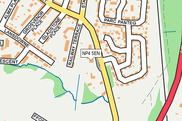 NP4 5EN map - OS OpenMap – Local (Ordnance Survey) NP4 5EN map - OS OpenMap – Local (Ordnance Survey)