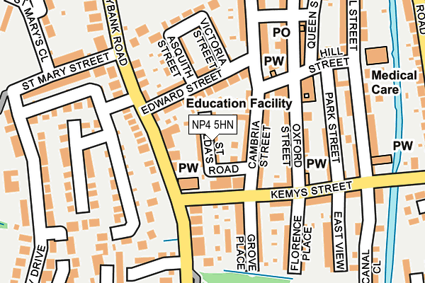 NP4 5HN map - OS OpenMap – Local (Ordnance Survey)