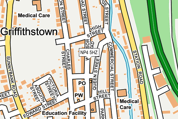 NP4 5HZ map - OS OpenMap – Local (Ordnance Survey)