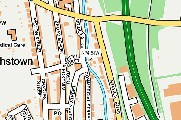 NP4 5JW map - OS OpenMap – Local (Ordnance Survey) NP4 5JW map - OS OpenMap – Local (Ordnance Survey)
