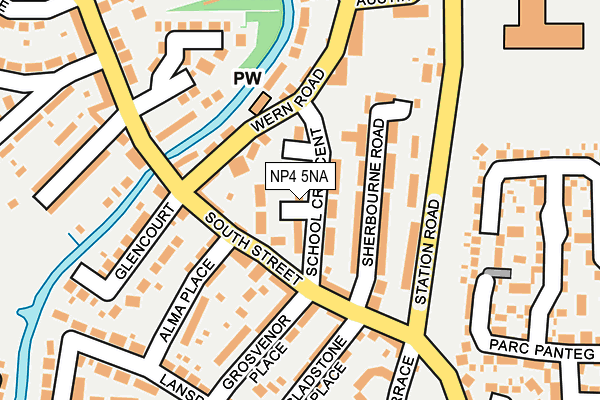 NP4 5NA map - OS OpenMap – Local (Ordnance Survey) NP4 5NA map - OS OpenMap – Local (Ordnance Survey)