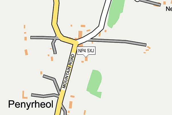 NP4 5XJ map - OS OpenMap – Local (Ordnance Survey) NP4 5XJ map - OS OpenMap – Local (Ordnance Survey)