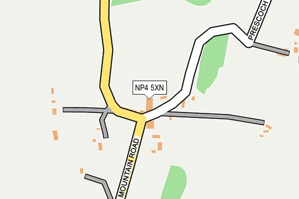 NP4 5XN map - OS OpenMap – Local (Ordnance Survey) NP4 5XN map - OS OpenMap – Local (Ordnance Survey)