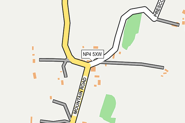 NP4 5XW map - OS OpenMap – Local (Ordnance Survey) NP4 5XW map - OS OpenMap – Local (Ordnance Survey)