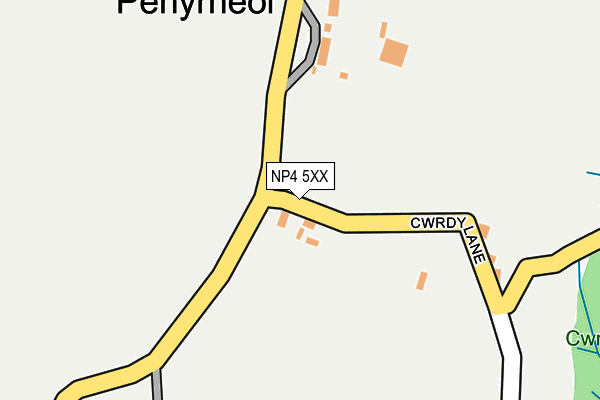 NP4 5XX map - OS OpenMap – Local (Ordnance Survey)