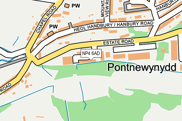 NP4 6AD map - OS OpenMap – Local (Ordnance Survey) NP4 6AD map - OS OpenMap – Local (Ordnance Survey)
