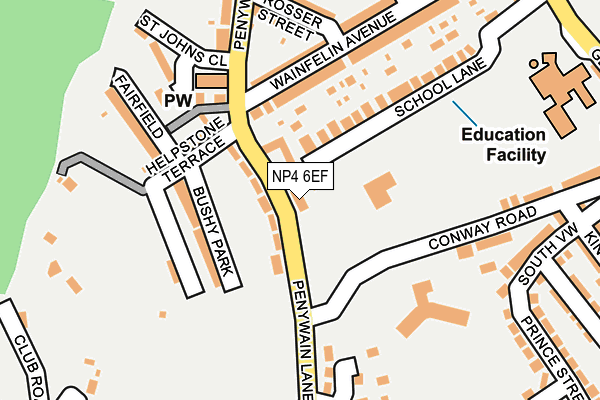 NP4 6EF map - OS OpenMap – Local (Ordnance Survey) NP4 6EF map - OS OpenMap – Local (Ordnance Survey)