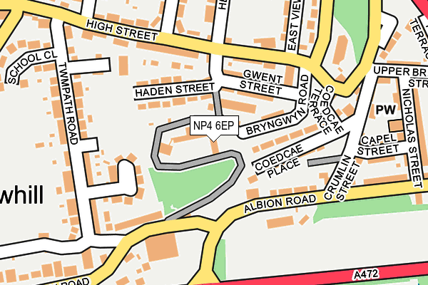 NP4 6EP map - OS OpenMap – Local (Ordnance Survey) NP4 6EP map - OS OpenMap – Local (Ordnance Survey)
