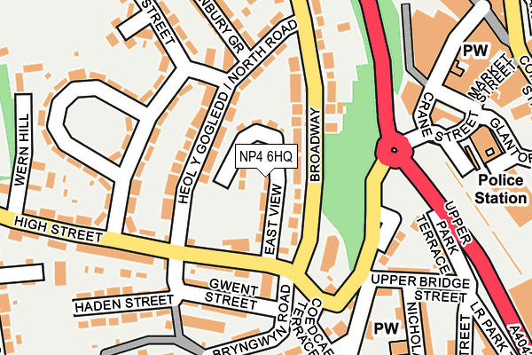 NP4 6HQ map - OS OpenMap – Local (Ordnance Survey) NP4 6HQ map - OS OpenMap – Local (Ordnance Survey)