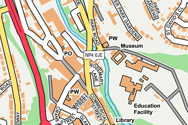 NP4 6JE map - OS OpenMap – Local (Ordnance Survey) NP4 6JE map - OS OpenMap – Local (Ordnance Survey)