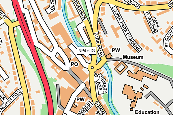 NP4 6JG map - OS OpenMap – Local (Ordnance Survey) NP4 6JG map - OS OpenMap – Local (Ordnance Survey)