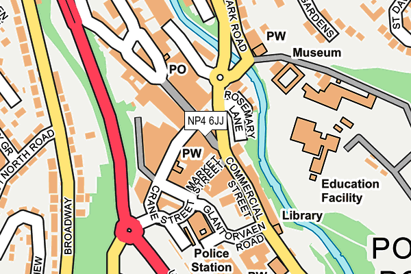 NP4 6JJ map - OS OpenMap – Local (Ordnance Survey) NP4 6JJ map - OS OpenMap – Local (Ordnance Survey)